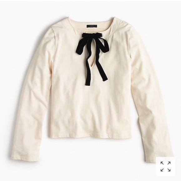 J. Crew Tops - HOST PICK 🥂 NWT! J.Crew velvet tie top! XS